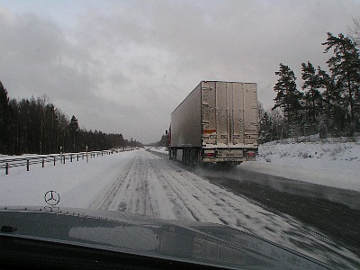 auf der Autobahn